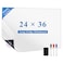 LYZZXI Magnetic Fridge White Board Paper 24 x 36 Large Dry Erase Board Sheet for Organizer and Planner Kitchen Refrigerator Whiteboard for Family todo List Includes Markers and Eraser
