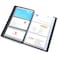 GARASANI PU Leather Business Card Organizer Book Holder Portable Binder File Sleeve Storage Name Card Organizer 300 Cards Holds Black