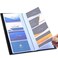 Grekywin Business Card Book Card Organizer Card PU Leather Name Card Portfolio Black