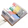 Padike RFID Credit Card Holder Business Card Organizer Business Card Holder with 96 Card Slots Credit Card Protector for Managing Your Different Cards to Prevent Loss or Damage Light green