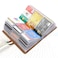 Padike RFID Credit Card Holder Business Card Organizer Business Card Holder with 96 Card Slots Credit Card Protector for Managing Your Different Cards to Prevent Loss or Damage Light green