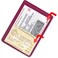 STORE SMART StoreSMART Metallic Maroon Auto Insurance and ID Card Holder 2 Pack RFS20MM2 Durable Vinyl Wallets for Vehicle Registration Insurance Cards Business Cards IDs Organizers Document Storage