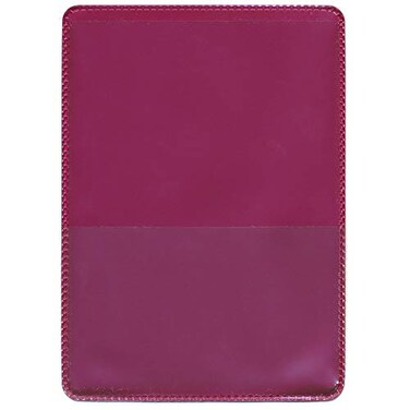STORE SMART StoreSMART Metallic Maroon Auto Insurance and ID Card Holder 2 Pack RFS20MM2 Durable Vinyl Wallets for Vehicle Registration Insurance Cards Business Cards IDs Organizers Document Storage