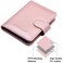 Wisdompro Credit Card Holder PU Leather Slim RFID Blocking Debit Card Protector Wallet Organizer Case with Magnetic Shut Build in 20 Card Slot 7 Small Cells for Memory CardsVertical Rose Gold