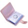 Wisdompro Credit Card Holder PU Leather Slim RFID Blocking Debit Card Protector Wallet Organizer Case with Magnetic Shut Build in 20 Card Slot 7 Small Cells for Memory CardsVertical Rose Gold