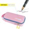 ECHSRT Large Pencil Case Aesthetic Pen Pouch with Big Capacity Minimalist Portable Stationery Bag with Handle for Office Organizer Pink Pencil Cases for Girls