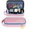 ECHSRT Large Pencil Case Aesthetic Pen Pouch with Big Capacity Minimalist Portable Stationery Bag with Handle for Office Organizer Pink Pencil Cases for Girls