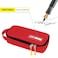 ECHSRT Large Pencil Case Aesthetic Pen Pouch with Big Capacity Minimalist Portable Stationery Bag with Handle for Office Organizer Red Pencil Cases