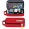 ECHSRT Large Pencil Case Aesthetic Pen Pouch with Big Capacity Minimalist Portable Stationery Bag with Handle for Office Organizer Red Pencil Cases