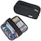 ECHSRT Tactical Pencil Case for Boy Extra Large Capacity Camo Pencil Pouch for Men Adults 3 Compartment Zipper Pen Case Small Tool Bag Organizer for School Office Travel Black