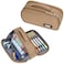 ECHSRT Tactical Pencil Case for Boy Extra Large Capacity Camo Pencil Pouch for Men Adults 3 Compartment Zipper Pen Case Small Tool Bag Organizer for School Office Travel Brown