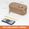 ECHSRT Tactical Pencil Case for Boy Extra Large Capacity Camo Pencil Pouch for Men Adults 3 Compartment Zipper Pen Case Small Tool Bag Organizer for School Office Travel Brown