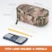 ECHSRT Tactical Pencil Case for Boy Extra Large Capacity Camo Pencil Pouch for Men Adults 3 Compartment Zipper Pen Case Small Tool Bag Organizer for School Office Travel Camo Green