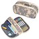 ECHSRT Tactical Pencil Case for Boy Extra Large Capacity Camo Pencil Pouch for Men Adults 3 Compartment Zipper Pen Case Small Tool Bag Organizer for School Office Travel Camo Grey