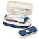 EHOPE Big Capacity Pencil Pen Case Office Large Storage High Capacity Bag Pouch Holder Box Organizerfor Office Travel Holder BoxDark Blue1
