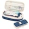 EHOPE Big Capacity Pencil Pen Case Office Large Storage High Capacity Bag Pouch Holder Box Organizerfor Office Travel Holder BoxDark Blue1