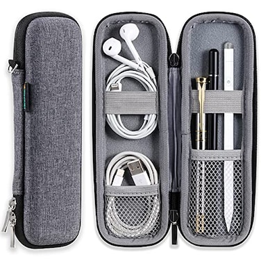 iDream365 Small Pencil Case Holder for PencilsHard Pen Case for Executive Fountain PensBallpoint PensGrey