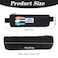 JJUNW Pen Holder for Notebook Portable Pencil Bag Small Pen Holder wif Adjustable Elastic Band Zipper Pencil PouchJournal Pen Holder Notebook Pen HolderBlack
