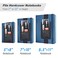 KATOLK 2 Pcs Pen Holder for Notebook 3 Adjustable Elastic Bands with 2 Pencil Clips for Notebook Durable Planner and Journal Pen Sleeve Case for Hard Cover Journals