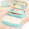 KPX Big Capacity Pencil Pen Case Bag with Zipper Office College School Storage Large Capacity Bag Pouch Holder Box Organizer Colorful Cyan