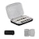 MIVLXLX 8 Slots pen caseboxesNylon cloth Pencil Tray Case Organizer Fashion DesignHandmade Display Zippered Pouch for Rollerball PenRetro