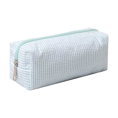 OZAOZ Cute Pencil Case Capacity Pencil Pouch Aesthetic Pen Bag Office Stationery Organizer Simple Sturdy Multifunctional Cosmetic Pouch blue