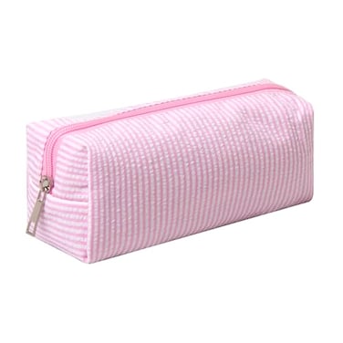 OZAOZ Cute Pencil Case Capacity Pencil Pouch Aesthetic Pen Bag Office Stationery Organizer Simple Sturdy Multifunctional Cosmetic Pouch pink
