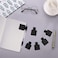 SLSON 12 Pack Notebook Pen Loop Holder SelfAdhesive Pen Holder Pencil Holders Elastic Loop Designed for Notebooks Journals Calendars Black