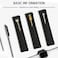 SNOMEL 3 Pack Leather Pen Pouch Sleeve Single Fountain Pen Holder Case for Stylus Touch Pen Ballpoint Pen Pencils Black