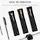 SNOMEL 3 Pack Leather Pen Pouch Sleeve Single Fountain Pen Holder Case for Stylus Touch Pen Ballpoint Pen Pencils Black