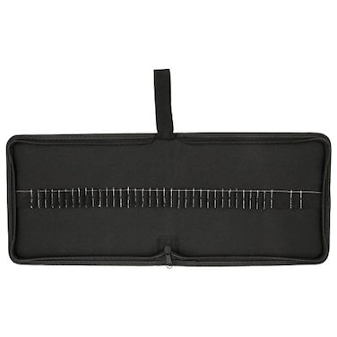U.S. Art US Art Supply Premium Canvas Zippered Pencil Wrap Holder 36 Compartment Portable Storage Organizer for Artist Drawing Tools Pens Erasers Flat Access Lightweight Portable Sketch Caddy