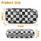WtallasiSei Checkerboard Pencil Case Zip Pencil Box Multi Pouch Holder Desk Organizer For Boys Girls School Office