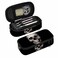 Yekiua Human Skull Pencil Holder Fashion Dramatic Lightning Big Capacity Pencil Case MultiPurpose Makeup Pouch For Office College Adult Black