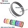 YalsFTY 14 Pcs Rubber Bracelets Silicone Bracelet Men Rubber Wristbands 14 Color Mixed