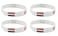 LLBFHH 4 Pcs Egypt Egyptians Country Flag Rubber Bracelets National Flag Silicone Bracelet Rubber Wristbands Patriotic Decorations Gift