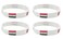 LLBFHH 4 Pcs Egypt Egyptians Country Flag Rubber Bracelets National Flag Silicone Bracelet Rubber Wristbands Patriotic Decorations Gift