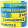 SayitBands Five 5 of Down Syndrome Silicone Wristband Bracelets
