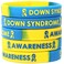 SayitBands Five 5 of Down Syndrome Silicone Wristband Bracelets