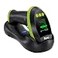 Tera Barcode Scanner Wireless with Screen Pro Version 1D 2D QR with Setting Keypad Charging Cradle Works with Bluetooth 24G Wireless USB Wired Handheld Bar Code Reader HW0009 Green