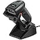 symcode Symcode QR Industrial Bluetooth Barcode Scanner with Wireless Charging Stand Wireless 2D 1D Bar Code Scanner Drop Protection Shock Dust Proof Hands Free AutoSensing Stand Barcode Scanner
