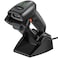 symcode Symcode QR Industrial Bluetooth Barcode Scanner with Wireless Charging Stand Wireless 2D 1D Bar Code Scanner Drop Protection Shock Dust Proof Hands Free AutoSensing Stand Barcode Scanner