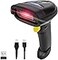 NETUM 2D Barcode Scanner Compatible with 24G Wireless Bluetooth USB Wired Connection Connect Smart Phone Tablet PC 1D Bar Code Reader Work for QR PDF417 Data Matrix NT1228BL 1
