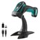 Anyeast Wireless Barcode Scanner with Stand Industrial 1D 2D QR Bluetooth Barcode Scanner for Android iOS Windows Mac USB Bar Code Reader Scanner with Drop Resistant Dustproof Waterproof