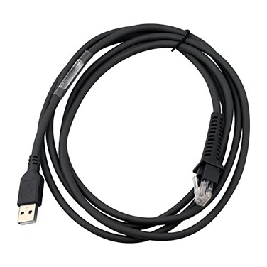 VOTTAN QD2110 QM2110 Barcode Scanner USB A to RJ45 Cable 2 Meters USB Cable for Datalogic GDGMQD Series Bar Code Scanner 2M 6FT Flatted USB Port