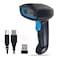 Rabitpos QR Code Scanner Handheld Barcode Scanner Wireless 1D 2D Support Screen Scanning Automatic Sensing Reader for POS Warehouse Supermarket Retail Shop