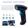 Rabitpos QR Code Scanner Handheld Barcode Scanner Wireless 1D 2D Support Screen Scanning Automatic Sensing Reader for POS Warehouse Supermarket Retail Shop