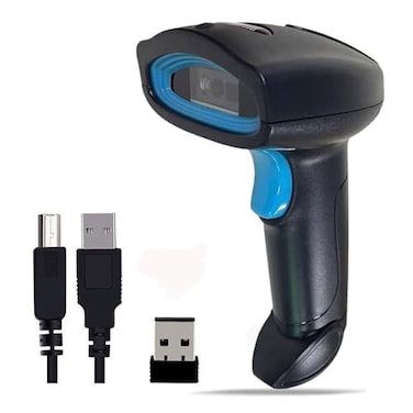 Rabitpos QR Code Scanner Handheld Barcode Scanner Wireless 1D 2D Support Screen Scanning Automatic Sensing Reader for POS Warehouse Supermarket Retail Shop