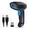 Rabitpos QR Code Scanner Handheld Barcode Scanner Wireless 1D 2D Support Screen Scanning Automatic Sensing Reader for POS Warehouse Supermarket Retail Shop