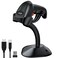 symcode Symcode 2D Wireless Barcode Scanner with AutoSensing StandPutting on Stand to Scan Automatically Sense Scanning Barcode Scanner with Battery Level Indicator and Multiple Scanner to One Receive