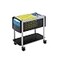 Safco Scoot Open Top Rolling Mobile File Cart Fits Letter and LegalSize Hanging Folders